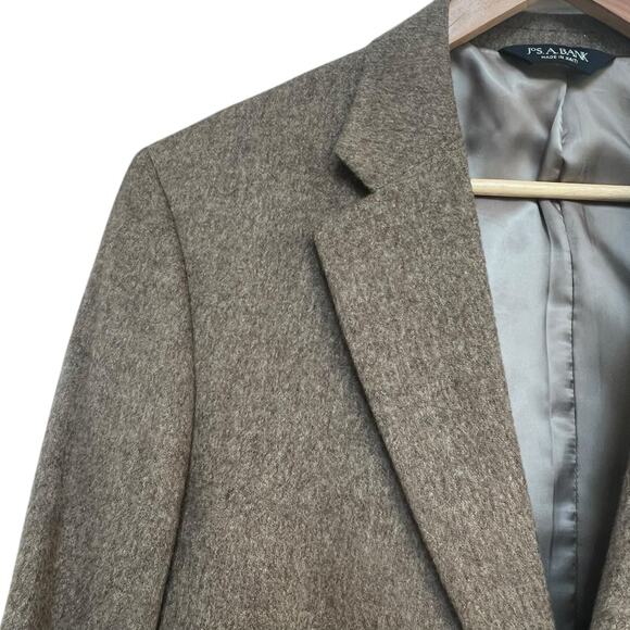 JOS A BANK Brown Sport Coat Blazer Size 41R Two Button Camel Hair - Picture 3 of 11